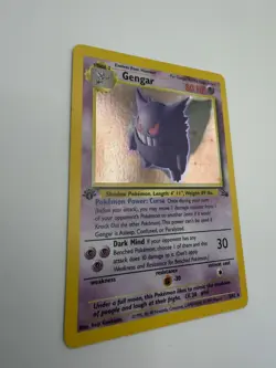 GENGAR #5 5/62 Pokemon 1st Edition Fossil Set Holo Rare Card 1999 Never Played! - Image 3