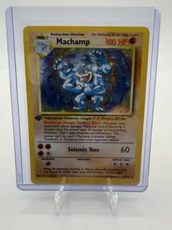 Pokemon Card 1st Edition Holo Machamp 8/102 Never Played NM - Image 2