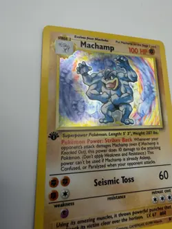 Pokemon Card 1st Edition Holo Machamp 8/102 Never Played NM - Image 3
