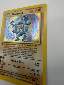 Pokemon Card 1st Edition Holo Machamp 8/102 Never Played NM - Image 4