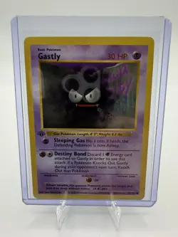 Pokemon Card Gastly Base Set (Shadowless) 50/102 Common 1st Edition never played - Image 2