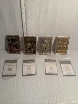 4-Pokemon 23K Gold Plated Trading Cards 1999 Burger King - Image 2
