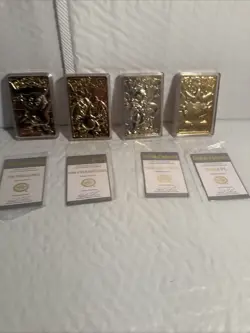 4-Pokemon 23K Gold Plated Trading Cards 1999 Burger King - Image 5