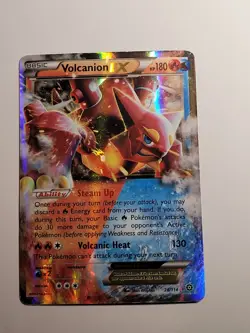Volcanion EX 26/114 Pokemon TCG Steam Siege XY Ultra Rare Card LP - Image 1