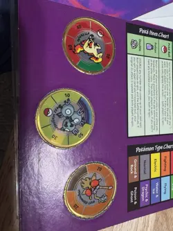 1999 Pokemon Battling Coin Game 3 Coins Hasbro X17 (User/Poor condition) - Image 2