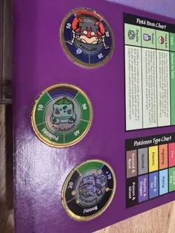 1999 Pokemon Battling Coin Game 3 Coins Hasbro X17 (User/Poor condition) - Image 3