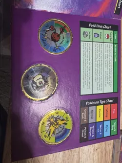 1999 Pokemon Battling Coin Game 3 Coins Hasbro X17 (User/Poor condition) - Image 5