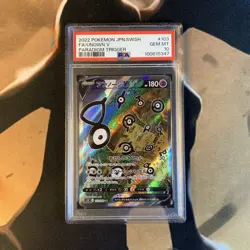 Unown V PSA 10 Paradigm Trigger 103/098 Japanese Pokemon Card Gem Mint - Image 1