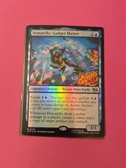 Donatello, Gadget Master, MTG, Teenage Mutant Ninja Turtles, FOIL, 0035 - Image 1