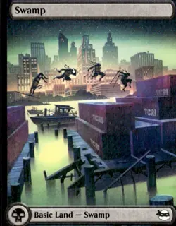 Teenage Mutant Ninja Turtles MTG Swamp #L 0193 - Image 1