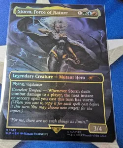 Storm, Force Of Nature MTG Marvel Secret Lair NM Foil Unplayed SLD Storm - Image 1