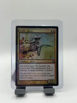 MTG, Acidic Sliver FOIL HP $3 ORDER MIN 13 Premium Deck Series: Slivers Foil - Image 1