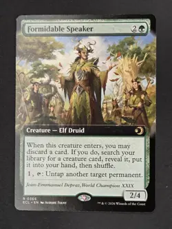 Formidable Speaker (Extended Art) Lorwyn Eclipsed #366 - Image 1