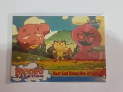 Pokemon Topps Animation Pikachu's Vacation 49 Rest & Relaxtion at Last - Image 1