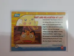 Pokemon Topps Animation Pikachu's Vacation 49 Rest & Relaxtion at Last - Image 2