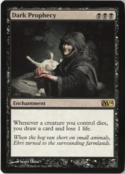 Dark Prophecy Rare Magic 2014 (M14) LP MTG - Image 1