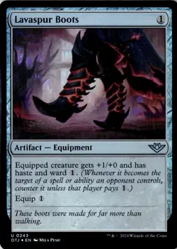 Lavaspur Boots Outlaws of Thunder Junction Foil NM U 0243 - Image 1