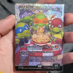 TMNT Michelangelo Weirdness to 11 (showcase) (fracture foil) - Image 1