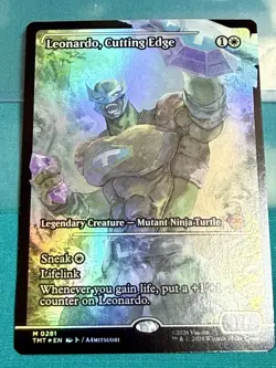 Magic: The Gathering Leonardo, Cutting Edge 0281 TMNT Foil Mythic Lifelink - Image 1