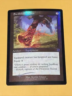 Foil Swiftfoot Boots, The Brothers' War Retro Artifacts, Magic - Image 1