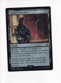 MAGIC THE GATHERING MTG FINAL FANTASY FOIL VAYNE'S TREACHERY - Image 1