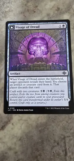 Visage of Dread The Lost Caverns of Ixalan Regular Artifact Uncommon MTG NM - Image 1