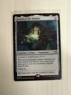 Sword Of The Animist NM MTG! Commander Masters - Image 1