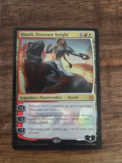 MTG - Huatli, Dinosaur Knight - Ixalan - Foil - NM - Image 1