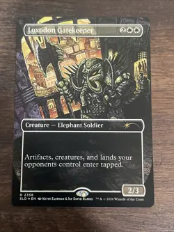 Loxodon Gatekeeper INKS FOIL MTG Kevin Eastman TMNT Secret Lair - Image 1