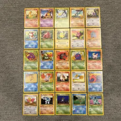 Vintage 1999 Pokemon Cards Lot 25 Base Jungle Fossil LP/NM No Duplicates WOTC #G - Image 3