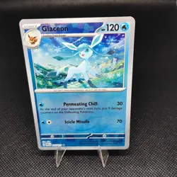 Glaceon (Poke Ball Pattern) 025/131 SV8.5: Prismatic Evolutions Rare Rev. Holo - Image 1