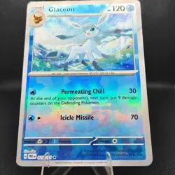 Glaceon (Poke Ball Pattern) 025/131 SV8.5: Prismatic Evolutions Rare Rev. Holo - Image 2