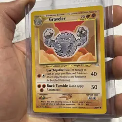 Pokemon Graveler 30/64 WotC Neo Revelation Uncommon NM Vintage Vtg Card TCG - Image 2