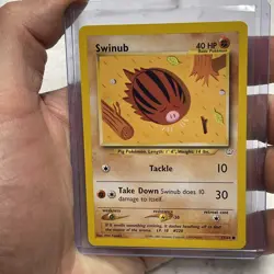 Pokemon Swinub 57/64 - Neo Revelation - COMMON - VINTAGE WOTC Pokemon Card - NM - Image 1