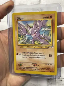 Pokemon WOTC Gligar 67/105 Neo Destiny UNLIMITED Common LP+ Card Vintage TCG - Image 2