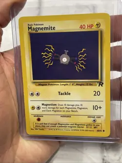 Pokemon Magnemite 60/82 Team Rocket Regular Common Pokemon Card Vintage NM/MT - Image 1