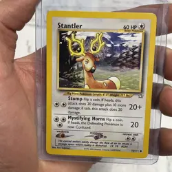 Pokemon TCG: Unlimited Stantler Non Holo - Neo Genesis 76/111 NM/MT Vintage Card - Image 1