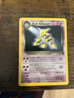 Pokemon Dark Alakazam 1/82 Team Rocket Holo Vintage NM WOTC - Image 4