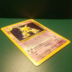 Pokemon Card 1999 TCG WOTC Base Set Alakazam 1/102 Holo Rare Unlimited LP - Image 4