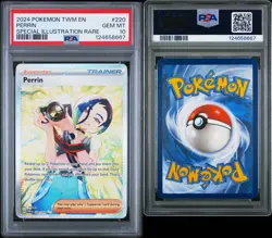Pokemon 2024 Perrin 220/167 Full Art SIR Twilight Masquerade GEM MINT PSA 10 - Image 3