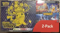 Costco Pokemon Surging Sparks Elite Trainer Box + Booster Bundle Sealed In Hand - Image 1