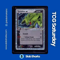 2004 POKEMON POP SERIES 1 #17/17 TYRANITAR EX HOLO RARE - Image 1