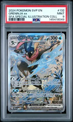 2024 POKEMON SVP PROMO SPECIAL ILLUSTRATION COLLECTION #132 GRENINJA EX PSA 9 - Image 1