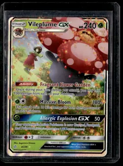 2019 Sun & Moon - Cosmic Eclipse Vileplume-GX Stage 2/Rare Holo GX #4 - Image 1