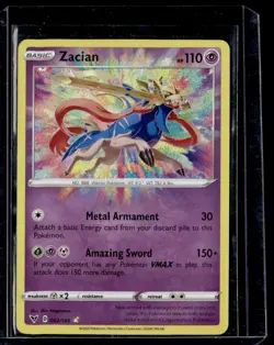 2020 Sword & Shield - Vivid Voltage Zacian Basic/Amazing Rare #82 - Image 1