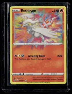 2021 Sword & Shield - Shining Fates Reshiram Basic/Amazing Rare #17 - Image 1