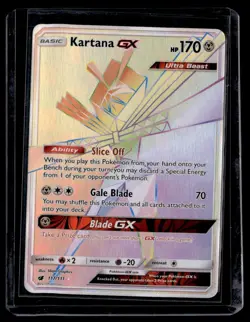 2017 Sun & Moon - Crimson Invasion Kartana-GX Basic/Rare Rainbow #117 - Image 1