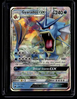 2017 Sun & Moon - Crimson Invasion Gyarados-GX Stage 1/Rare Holo GX #18 - Image 1