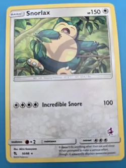 Snorlax 50/68 Basic HP 150 Mewtwo Stamped Hidden Fates Sun & Moon Pokemon LP - Image 1