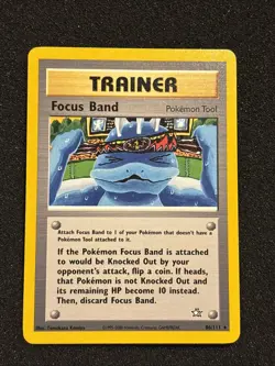 Pokemon TCG Focus Band 86/111 Neo Genesis NM+ - Image 1